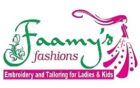 Faamy's Fashions – Expert Embroidery and Tailoring Services for Ladies and Kids, specializing in bridal blouse stitching, aari work, lehengas, western wear, and custom-designed outfits.